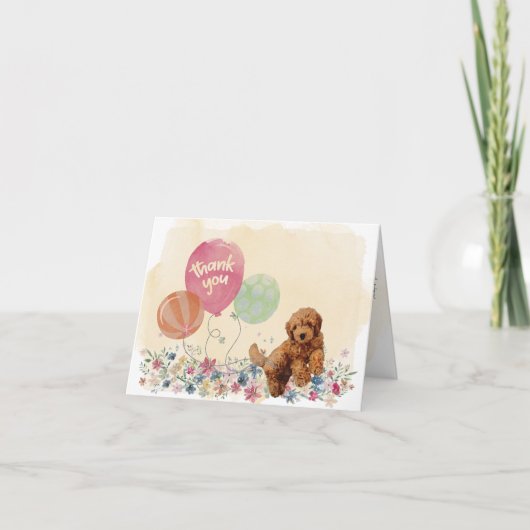 Bedankt voor je Goldendoedle Puppy (Voorkant)