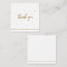 Bedankt voor je gouden glitter met lijn