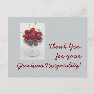 Bedankt voor je Gracious Hospitality! Briefkaart