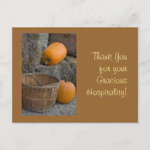 Bedankt voor je Gracious Hospitality! Briefkaart