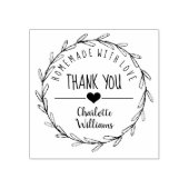 Bedankt voor je homemade met de rubber stempel van (Afrduk)