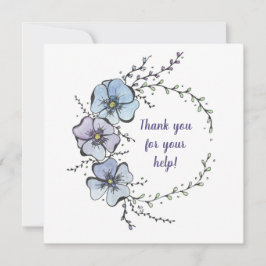 Bedankt voor je hulp