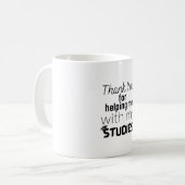 Bedankt voor je hulp bij mijn studies koffiemok (Voorkant links)