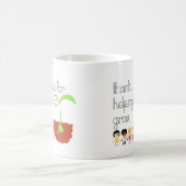 Bedankt voor je hulp om me te laten groeien koffiemok (Center)