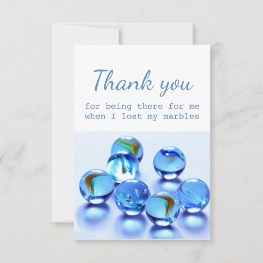 Bedankt voor je hulp toen ik mijn marbles verloor (Voorkant)
