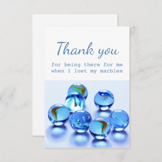 Bedankt voor je hulp toen ik mijn marbles verloor (Voorkant / Achterkant)