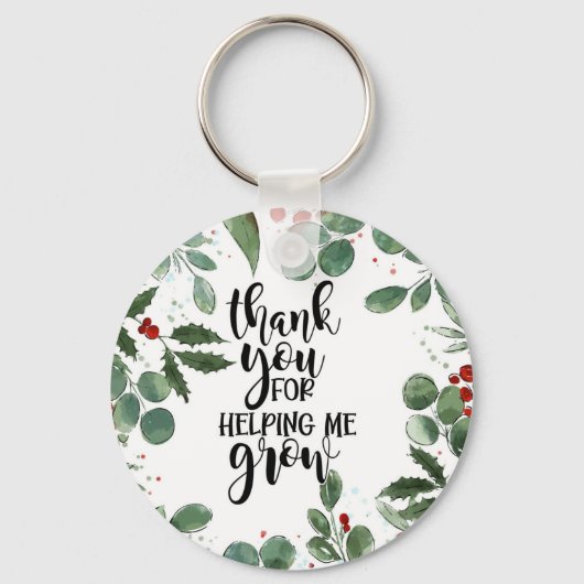 bedankt voor je hulp voor de kerstcadeautjes sleutelhanger (Voorkant)