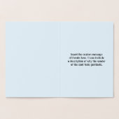 "Bedankt voor je hulp!" Wenskaart Folie Kaarten (Binnen)