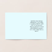 "Bedankt voor je hulp!" Wenskaart Folie Kaarten (Binnen)