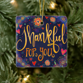 Bedankt voor je 'inspiratie' keramisch ornament