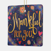 Bedankt voor je 'inspiratie' keramisch ornament (Links)