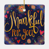 Bedankt voor je 'inspiratie' keramisch ornament (Achterkant)