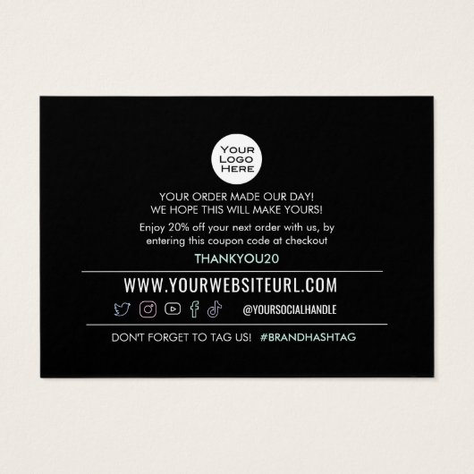 Bedankt voor je Kaart Kortingen klant kopen (Achterkant)