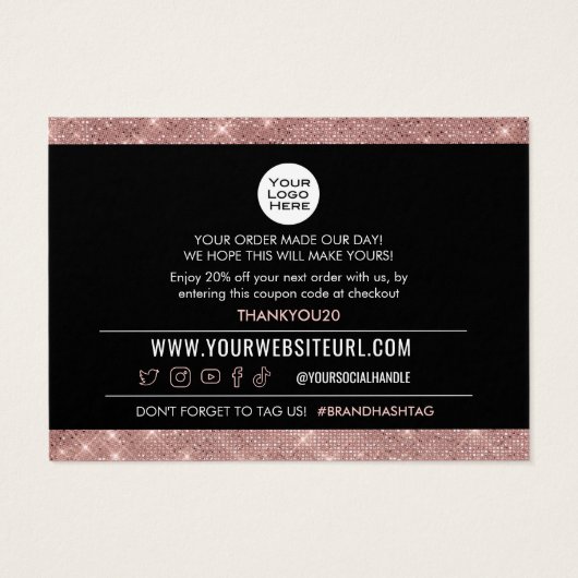 Bedankt voor je Kaart Kortingen klant kopen (Achterkant)