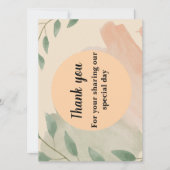 Bedankt voor je kaart met schattig achtergrondelem (Voorkant)