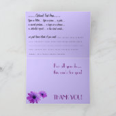 Bedankt voor je kaarten Daisies Flowers Custom Gre (Binnen)