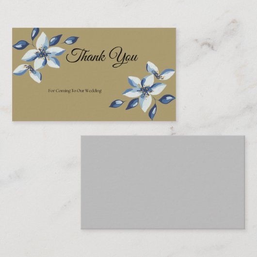 Bedankt voor je kaarten plaatskaartje (Voorkant / Achterkant)