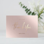 Bedankt voor je kaarten voor de Folie Rosegold Bri (Staand voorkant)