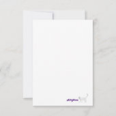 Bedankt voor je kaartje bloemen roze fuchsia (Achterkant)