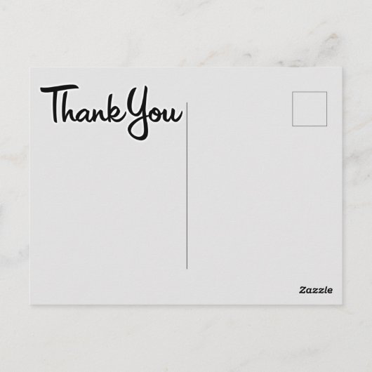 Bedankt voor je kaartje briefkaart (Achterkant)