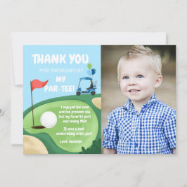 Bedankt voor je kaartje in één Golf Birthday T-shi Kaart