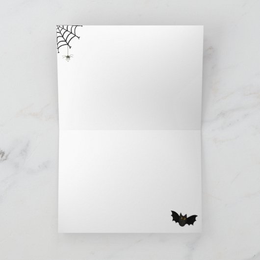 Bedankt voor je kaartje met schattig Halloween The (Binnen)