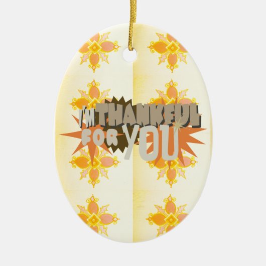 Bedankt voor je keramisch ornament (Voorkant)