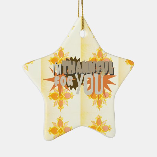 Bedankt voor je keramisch ornament (Rechts)