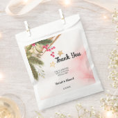 Bedankt voor je kerstbruiloft. bedankzakje (Geknipt)