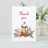 Bedankt voor je kerstlantaarn Holly Botanical (Staand voorkant)