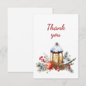 Bedankt voor je kerstlantaarn Holly Botanical (Voorkant / Achterkant)