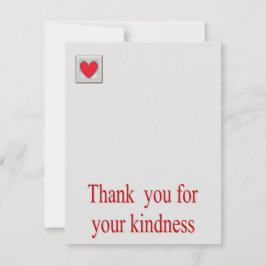 Bedankt voor je kindness Red Heart