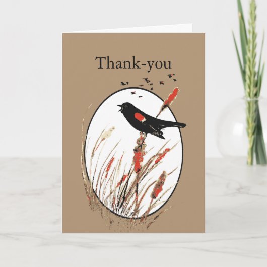 Bedankt voor je kleine rode zwarte vogelvogel (Voorkant)