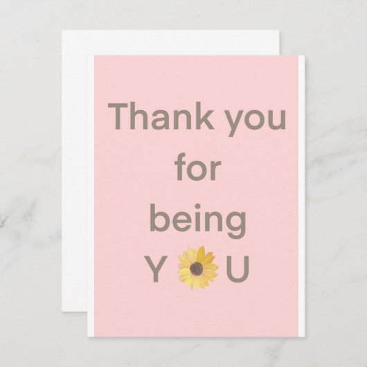 Bedankt voor je komst (Voorkant / Achterkant)