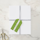 Bedankt voor je komst - 30e groen getallenpatroon cadeaulabel (Met Touw)