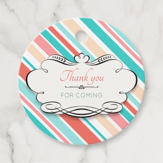 Bedankt voor je komst bedankjes labels (Voorkant)