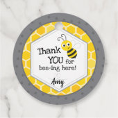 Bedankt voor je komst - Bumble Bee Bedankjes Labels (Achterkant)
