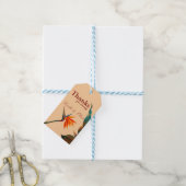 Bedankt voor je komst en je naam cadeaulabel (Met Touw)