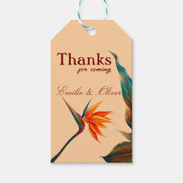 Bedankt voor je komst en je naam cadeaulabel