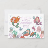 Bedankt voor je komst Flat Thank You Card (Voorkant)