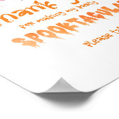 Bedankt voor je komst Halloween heksen Verjaardag Poster (Hoek)