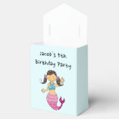 Bedankt voor je komst naar mijn feest-zeemeermin p bedankdoosjes (Geopend)