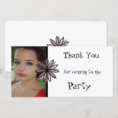 Bedankt voor je komst naar mijn partijfotokaart (Voorkant / Achterkant)