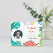 Bedankt voor je komst naar mijn verjaardagsfeestje aankondigingskaart (Staand voorkant)