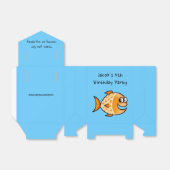 Bedankt voor je komst naar mijn verjaardagsfeestje bedankdoosjes (Uitgevouwen)