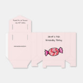 Bedankt voor je komst naar mijn verjaardagsfeestje bedankdoosjes (Uitgevouwen)