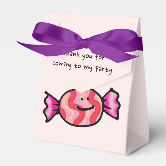 Bedankt voor je komst naar mijn verjaardagsfeestje bedankdoosjes (Voorkant Zijde)