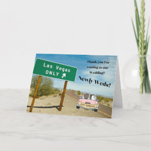 Bedankt voor je komst naar onze bruiloft Las Vegas