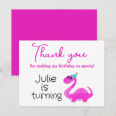 Bedankt voor je komst op mijn verjaardag (Voorkant / Achterkant)