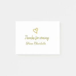 bedankt voor je komst voeg naam toe tekstbericht g post-it® notes